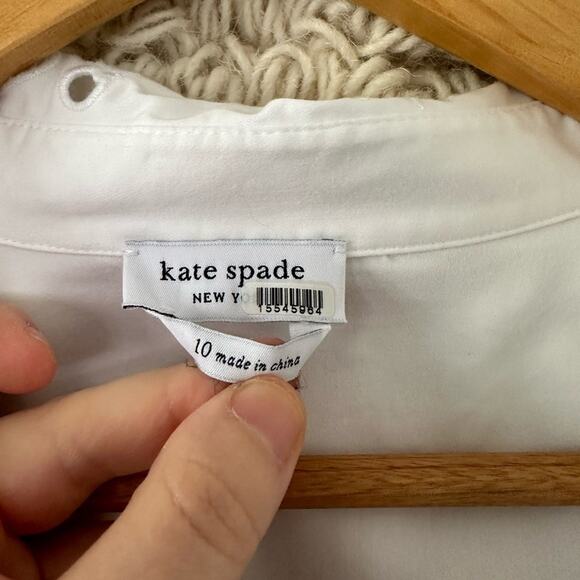 Kate Spade Poplin Cutwork Shirt - Picture 3 of 7